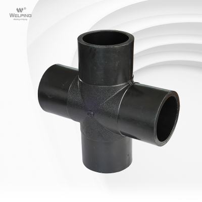 Hdpe Pipe Fittings Cross Fittings Poly Pipe Fusion Fittings HDPE Drain Water Engineering