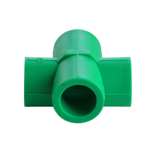 Equal Cross Polypropylene Fittings Home Decration PP-R Fusion Parts