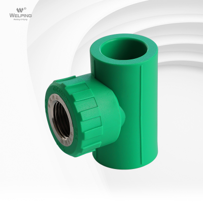 PPR Female Tee Warm Water Pipe Polypropylene Fittings Fusion Welding