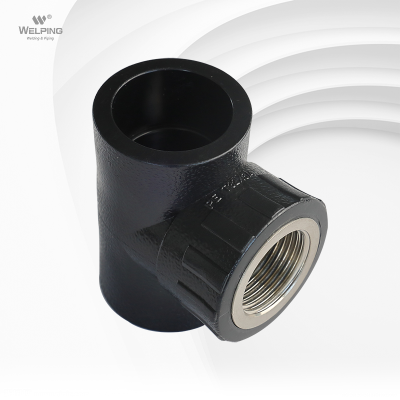 PE pipe threading fittings high-quality poly tee