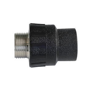 Accesorios de tubería de HDPE con conector macho para decoración del hogar