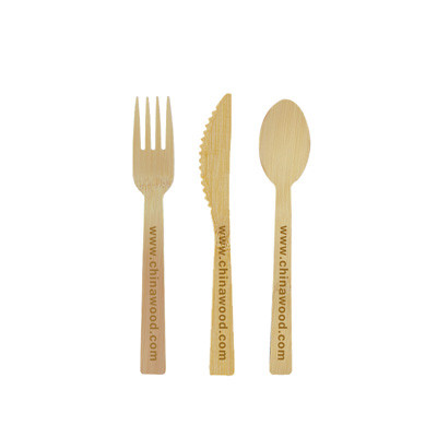 Hot Stamping On Cutlery, Hot stamp bamboo cutlery