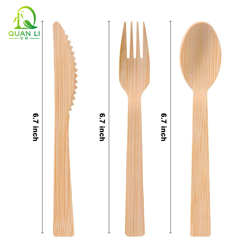 Specifications of Disposable Bamboo Cutlery Set