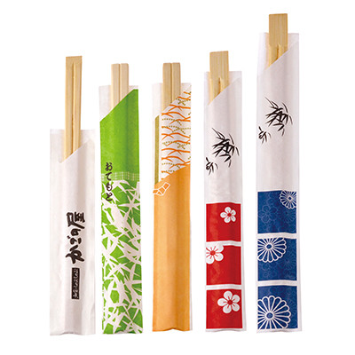 open paper wrapped Chopsticks