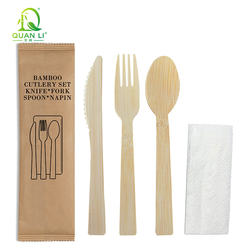 Specifications of Disposable Bamboo Cutlery Set