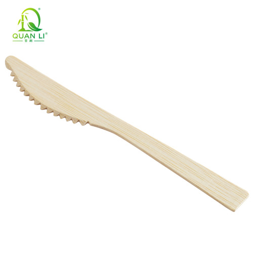 QL 14cm Bamboo Cutlery Wholesale | Disposable Bamboo Spoon Fork Knife