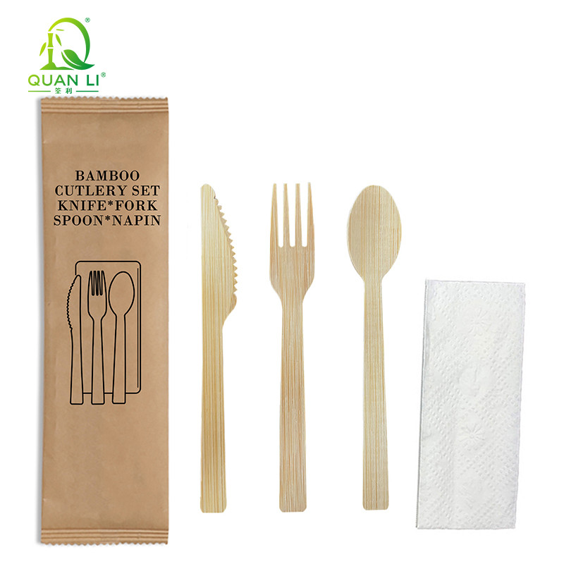 Specifications of Disposable Bamboo Cutlery Set