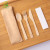 QL 14cm Bamboo Cutlery Set Wholesale | Disposable Bamboo Spoon Fork Knife Kit