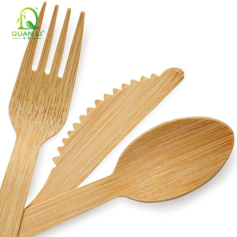 Disposable Bamboo Cutlery Set, Bamboo knife fork spoon kit