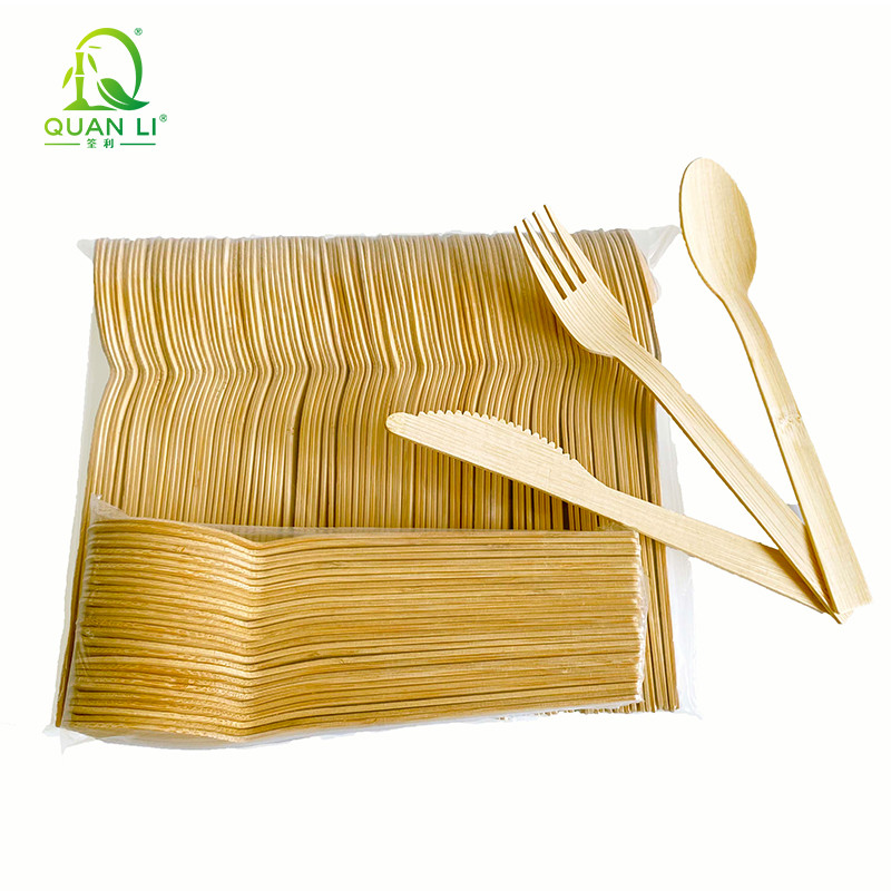 Disposable Bamboo Cutlery , Bamboo knife fork spoon 