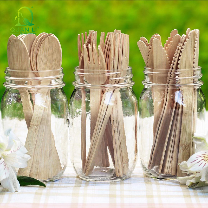 Disposable Bamboo Cutlery Set