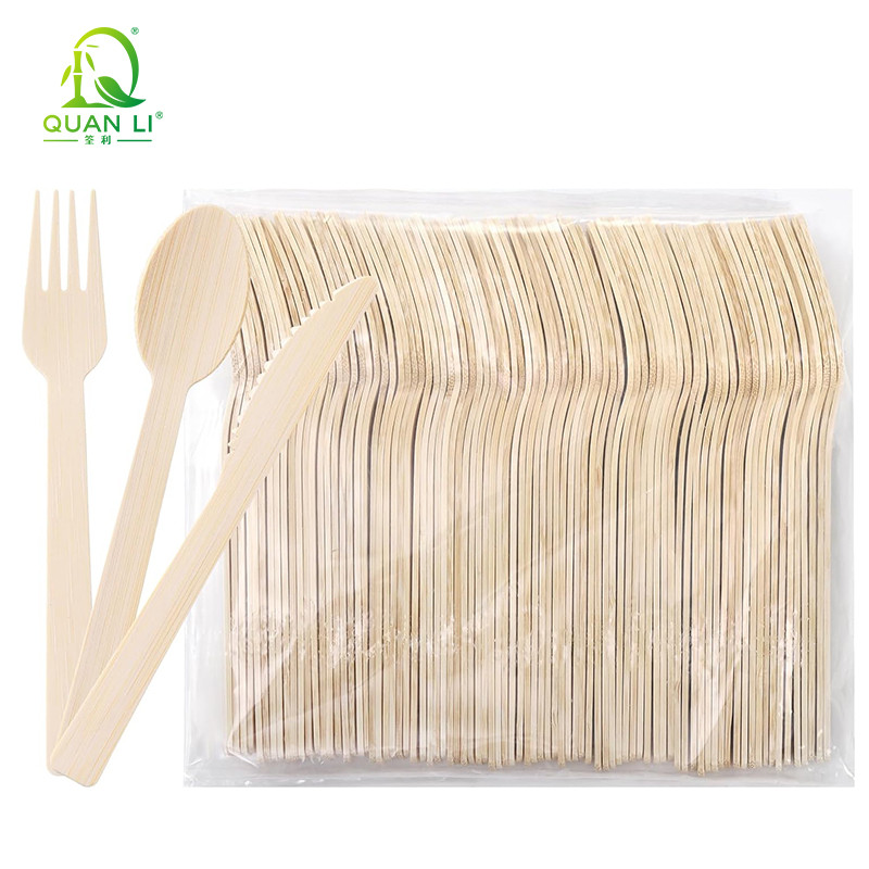 Disposable Bamboo Knife Bamboo Fork Bamboo Spoon