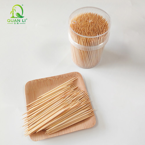 Bamboo Toothpicks Wholesale | Eco-Friendly Double Point Bamboo Cocktail Picks