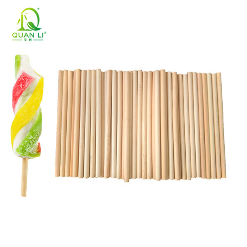 Bamboo Lolly Sticks Wholesale | Eco-friendly Bamboo Round Stick for Popsicle