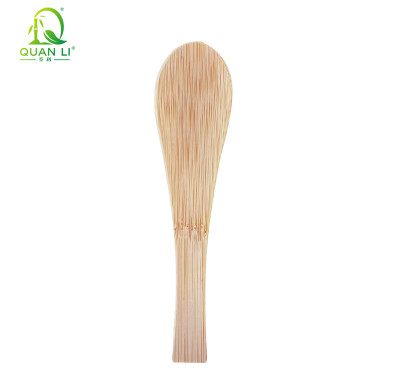 Bamboo Soup Spoons Wholesale | Biodegradable Renewable Natural Disposable Spoon