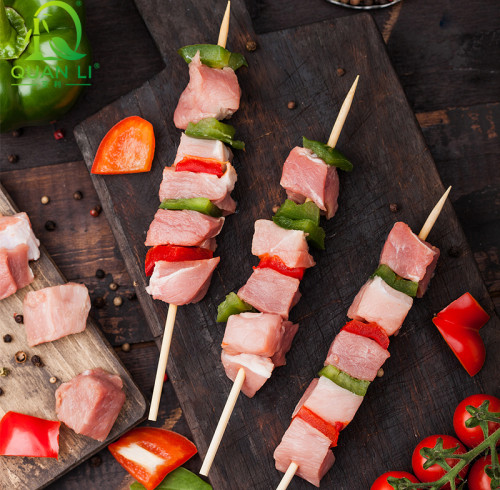 Bamboo Skewers Wholesale Natural Premium Skewer Sticks for Grilling, BBQ, Food Skewer Sticks.