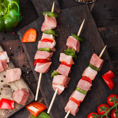 Bamboo Skewers Wholesale Natural Premium Skewer Sticks for Grilling, BBQ, Food Skewer Sticks.