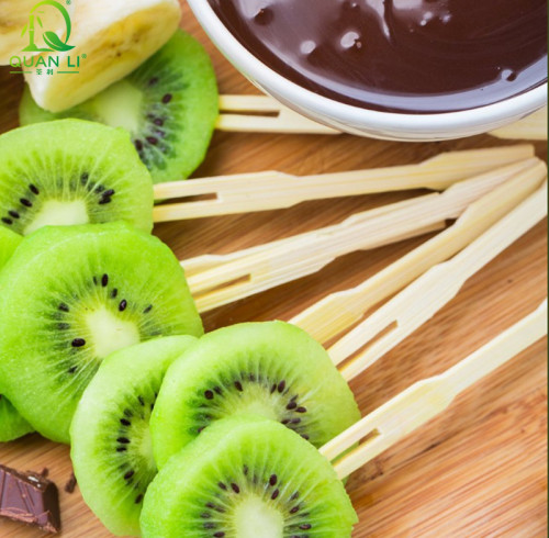 Bulk 3.5" Mini Bamboo Forks | Professional Catering Picks