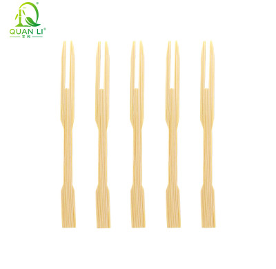 Bulk 3.5" Mini Bamboo Forks | Professional Catering Picks