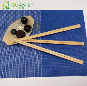 Disposable Bamboo Tensoge Chopsticks Natural Premium Custom Printing Paper Sleeve Wholesale Supplies