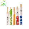 Disposable Bamboo Tensoge Chopsticks Natural Premium Custom Printing Paper Sleeve Wholesale Supplies
