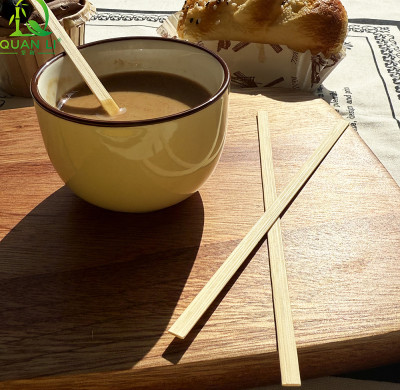 QL Bamboo Coffee Stirrers Wholesale | Eco-Friendly Disposable Bamboo Sticks for Coffee and Tea