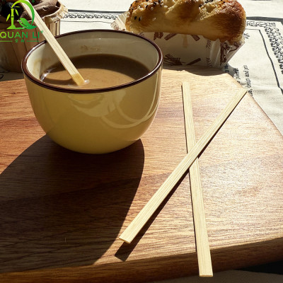 QL Bamboo Coffee Stirrers Wholesale | Eco-Friendly Disposable Bamboo Sticks for Coffee and Tea