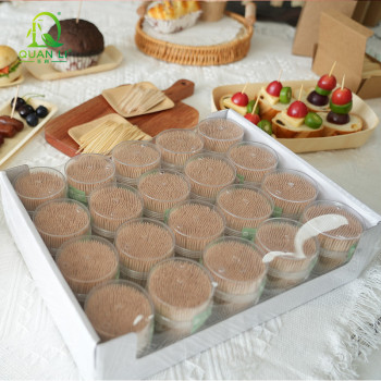 65mm Bulk Picks | Commercial Double Point Bamboo Toothpicks