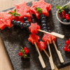 Create Colorful Fruit Skewers with Bamboo Skewers!