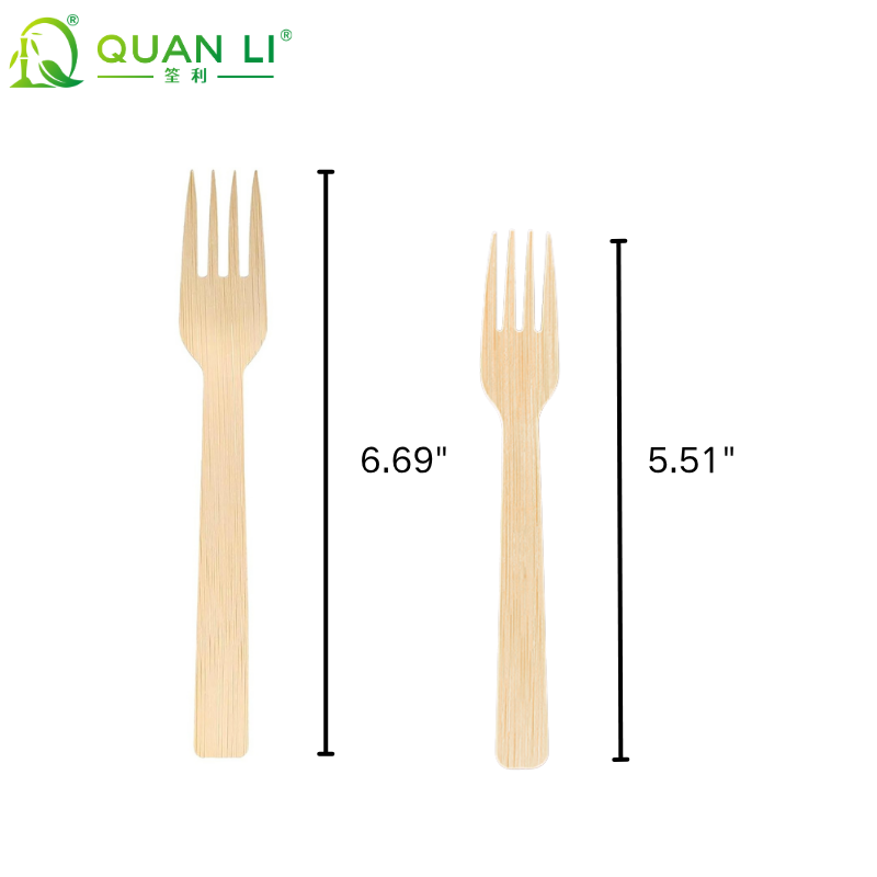 Specifications of Disposable Bamboo Cutlery Set