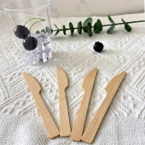 Disposable Bamboo Knives in Bulk – Eco-Friendly Bamboo Handle Cutlery for Wholesale & Custom Packaging