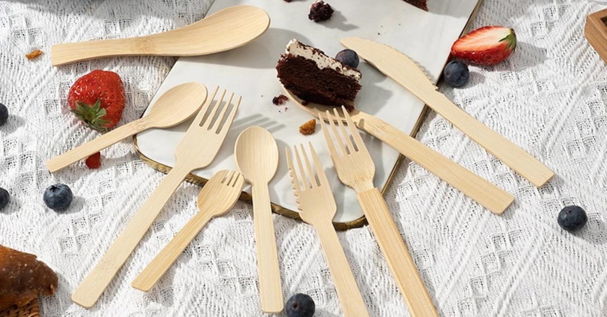 bamboo cutlery set
