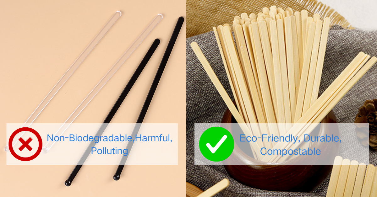 Bamboo vs plastic stirrers