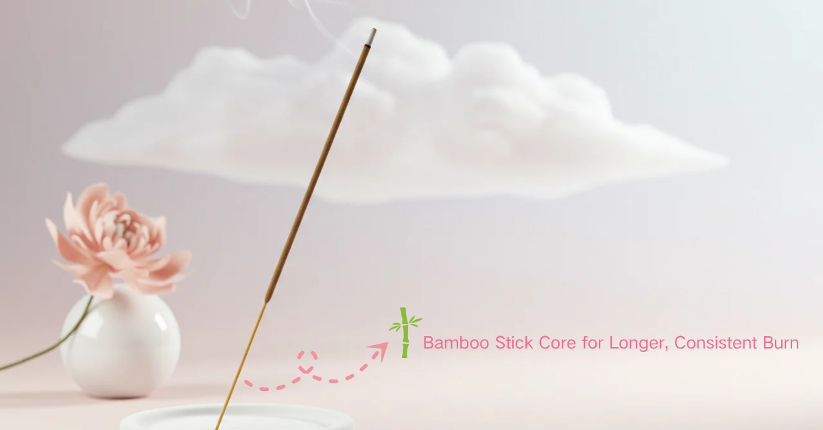 Bamboo-core incense stick