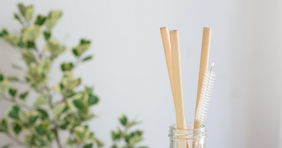 Natural bamboo straw