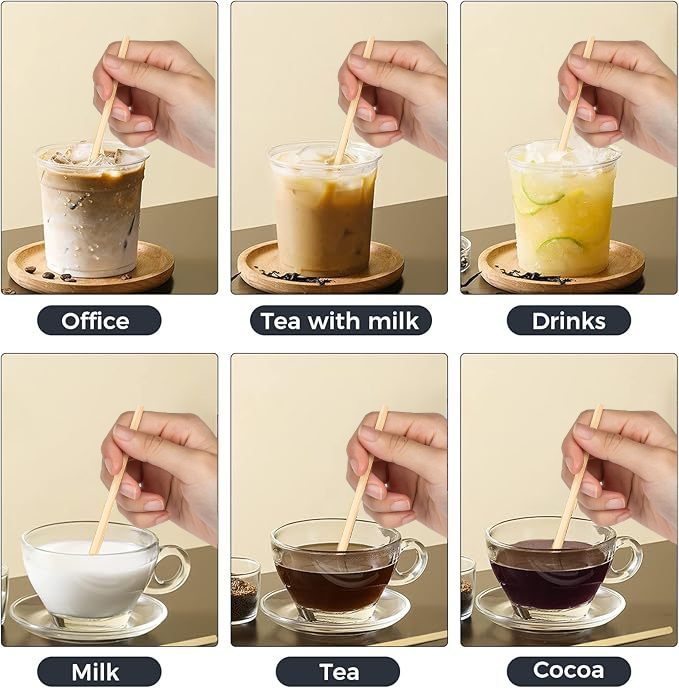 Bamboo coffee stirrer Application Scenarios