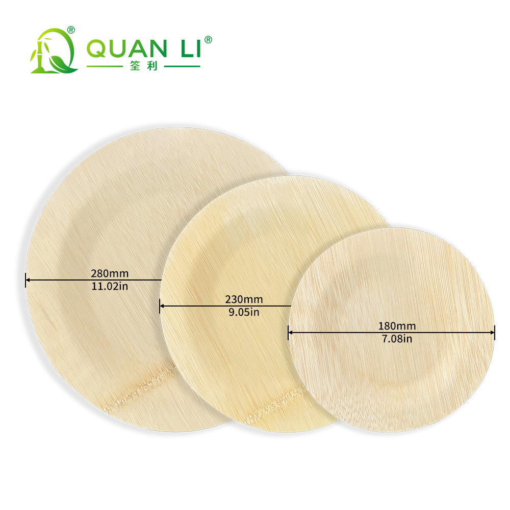 Bamboo Round Plates