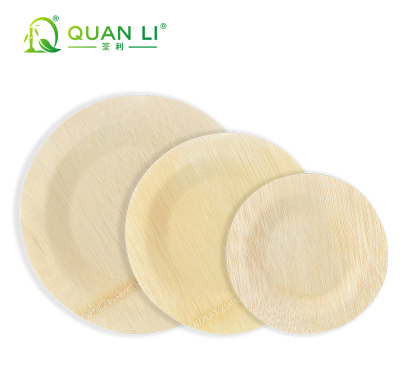Disposable Bamboo Plates Wholesale, Biodegradable Round & Square Plates Bulk for Wedding