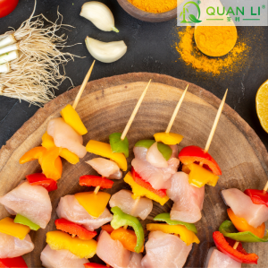 300mm Bamboo Skewers Wholesale | Eco-Friendly BBQ Sticks | QL