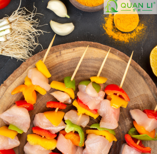 300mm Bamboo Skewers Wholesale | Eco-Friendly BBQ Sticks | QL