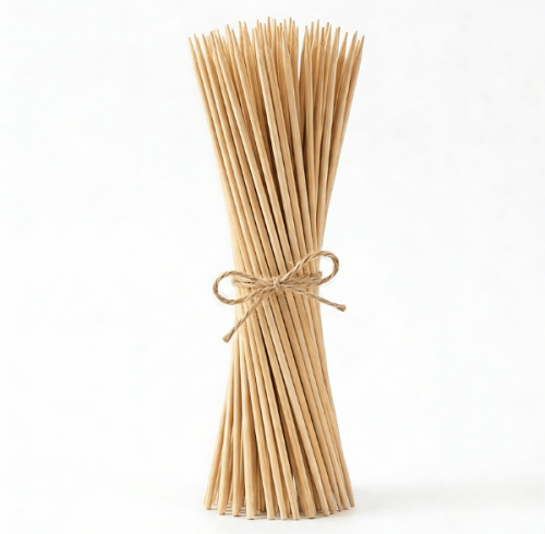 Bamboo Marshmallow Sticks QL Cotton Candy Sticks Sturdy, Smooth, Perfectly for High-Heat Cooking