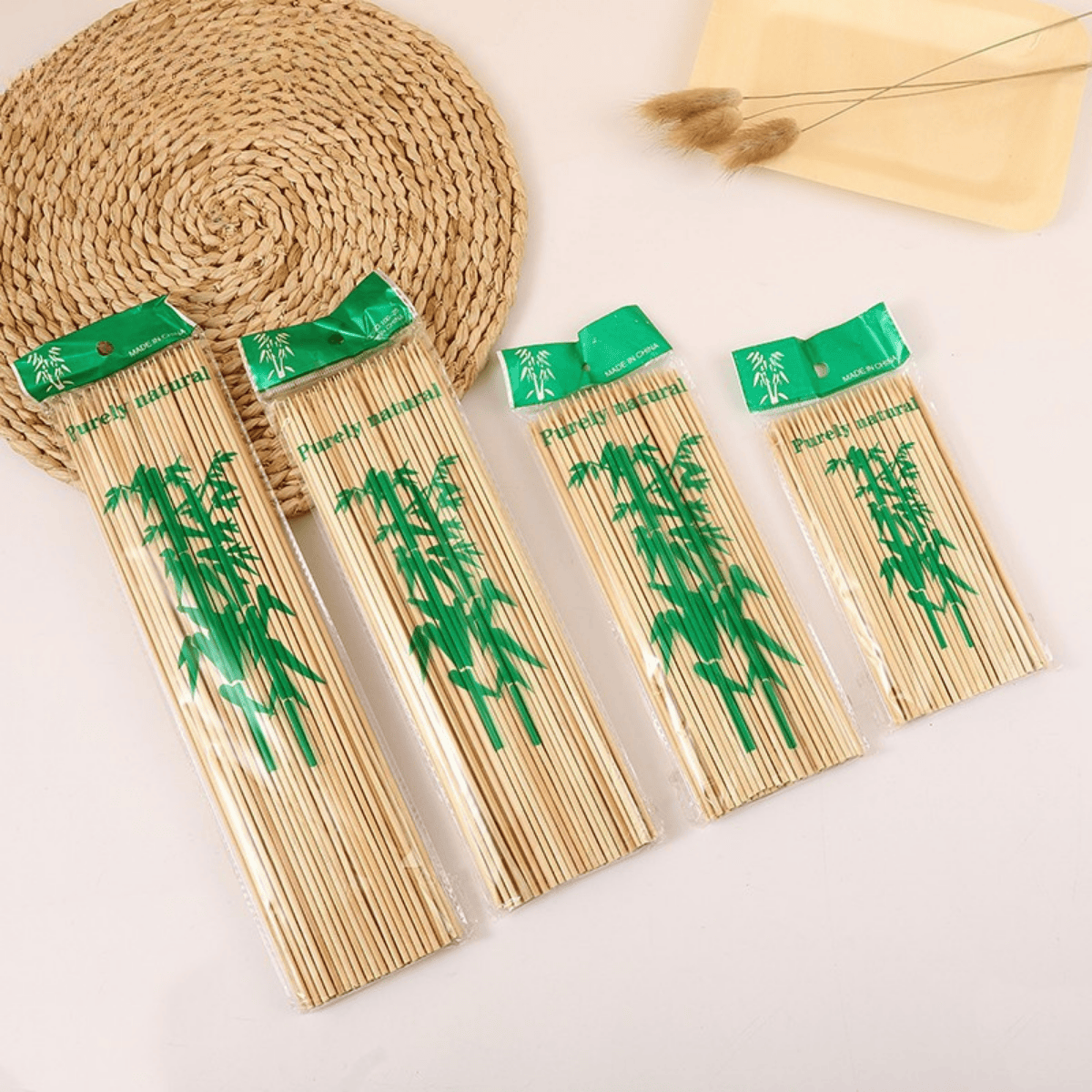 Custom bamboo skewer OEM and packaging services