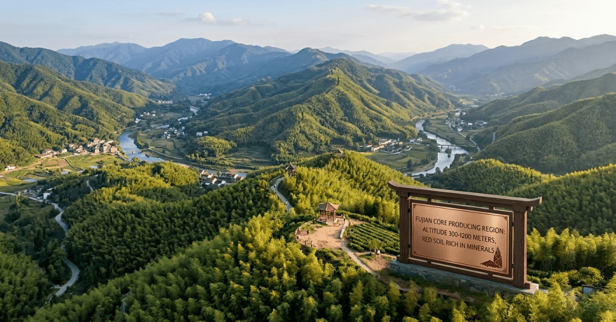 High-altitude Moso bamboo forest in Fujian premium origin
