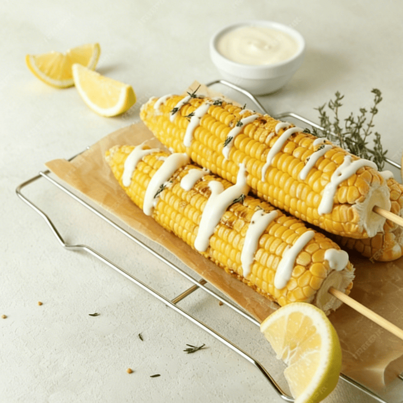 Premium elote bamboo skewers