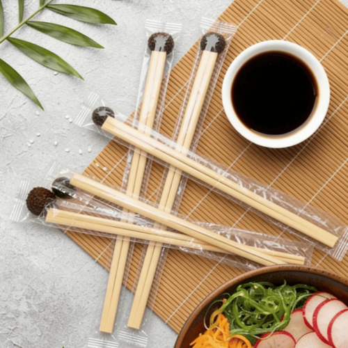 Premium Bamboo Tensoge Chopsticks Wholesale | Custom Logo Printing