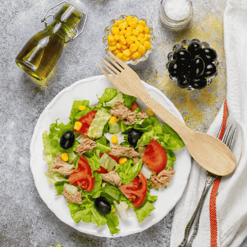 Eco-friendly dual-ended bamboo spork for salad