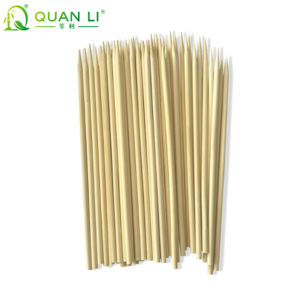 200mm Bamboo Skewers for Bulk Orders | OEM Custom Packaging