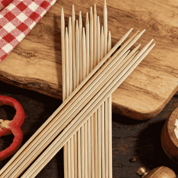 Blunt Tip 250mm Bamboo Skewers | Custom Packaging Available