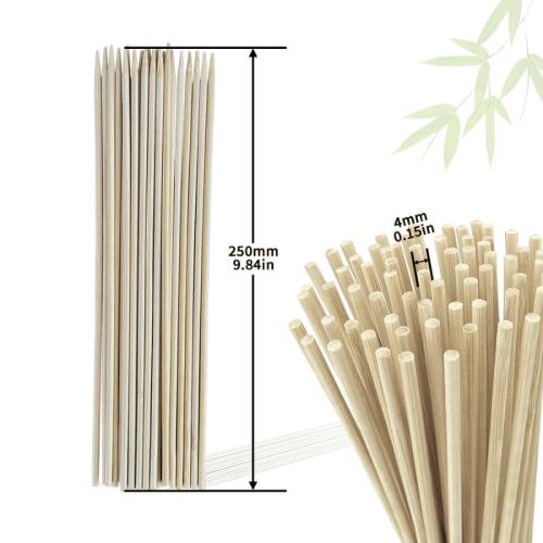 Blunt Tip 250mm Bamboo Skewers | Custom Packaging Available