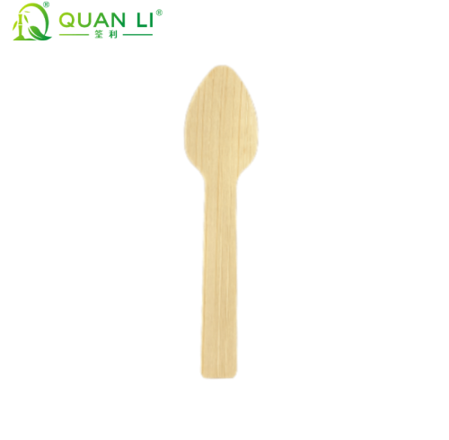Bamboo Ice Cream Spoons Bulk Supply | Compostable Mini Dessert Spoons